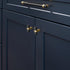 Design House Emery Cabinet Knobs, 5-Pack, Modern Kitchen Handles, Matte Black and Satin Gold, 188300...