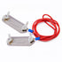 Q'mark Electric Fence Tape Connector, Polytape to Polytape Connector, Polytape to Energizer Connector, with 90 cm Wire - 2 Pack (to Polytape), Gre...