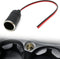 Car Charger Power Cigarette Lighter Female Socket Cable Plug Adapter, 12V 24V Car Replacement Cigar Cable Connector Adapter Auto Charger Power Cor...