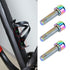 6Pcs M5x25mm Water Bottle Cages Screw Bolt Alloy Bike Bottle Bracket Storage Rack Bolt Accessory(Colorful)...