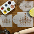 Designer Stencils Chandelier Stencil Set Cake and Cookie Stencils, Beige/Semi-Transparent, 2.5", 3.5", 5"...
