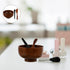 Wood Face Mask Mixing Bowl Set For Ladies Facial Skincare Clay Mixing DIY Vintage Facemask Bowl Kit with Mask Spoon Spatula Brush...