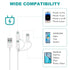 3 in 1 Charge & Sync Cable?for Phone 15/14,iPad, HTC,LG,Samsung Galaxy,Sony Xperia and More (2Pack,3.4ft)......
