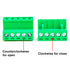 2 Set 5.08mm 5 Pin Male & Female Phoenix Type Connector No Soldering Green PCB Screw Terminal Block 5 Pole...