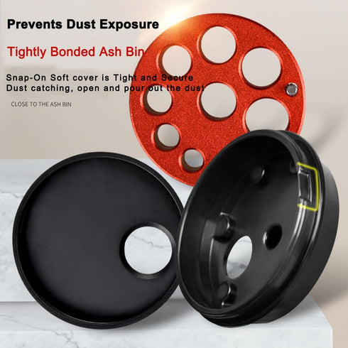 Drill Dust Cover Collector, Hammer Impact Drills Multiple Holes Ash Dust Catcher Industrial Aluminum Alloy Saw Dust Connecting Bowl Tool (Dust Box...