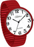 Blekon Collections New Super Large Face Stretch Band Japanese Movement PC21J Fashion Watch (Red)...