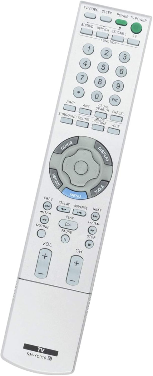 RM-YD010 Replace Remote Control fit for Sony TV KF-50E200A KF-42E200A KDL-40XBR3 KDL-46XBR3 KDF-50E2010 KDF-55E2000 KDF-55E2010 KDS-50A2020 KDS-55...