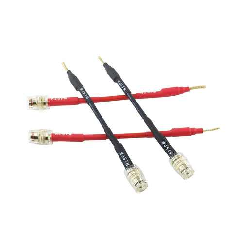 Flex Pin Banana Plugs to 4mm Female Banana Jack Speaker Audio Adapter for Spring Loaded Terminals Amplifier Speaker Sound Systems 4Pack1...
