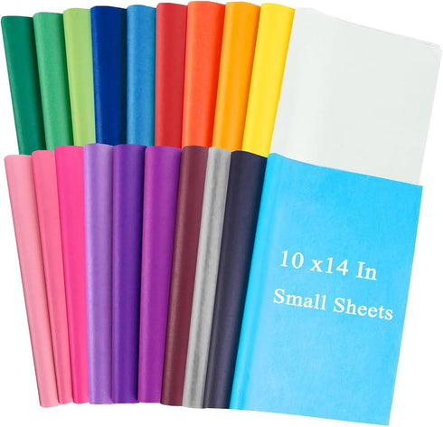 200 Sheets Wrapping Tissue Paper, Gift Bags Wrapping Paper Bulk 10 x 14 Inch for Gift Packaging Art Crafts DIY Birthday Wedding, 20 Colors...