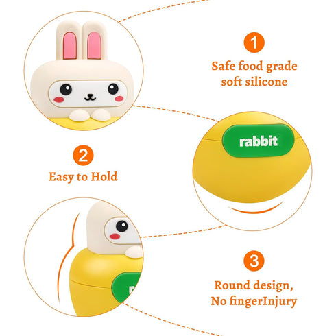 Baby Teething Toys BPA-free Bunny Teether for 6-12 Months Baby Rattle Roly Poly Toys for Infant 12-18 Months Rabbit Tumbler Toy Gifts for Toddler ...