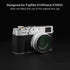 Haoge Lens Filter Adapter Ring for Fujifilm X100VI Fuji FinePix X100V Camera fit 49mm UV CPL ND Filter Lens Cap Replace Fujifilm AR-X100 Silver...