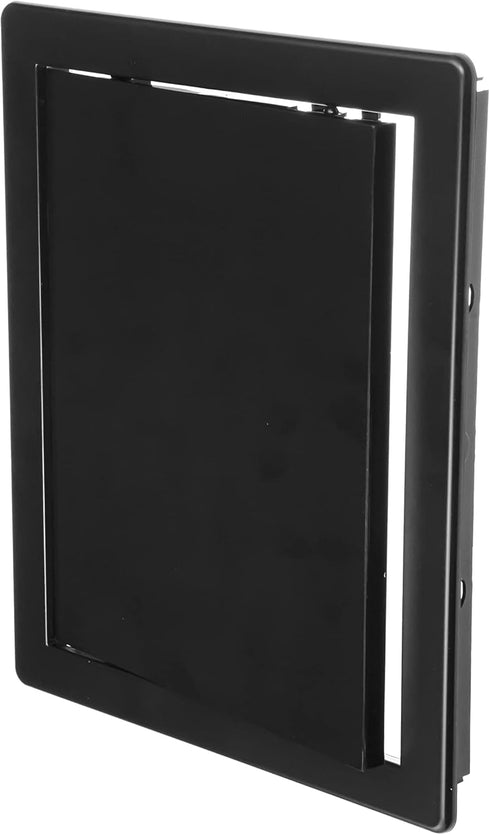 8" x 10" Black Plastic Access Panel. Service Shaft Door Panel. Plumbing, Electricity, Heating, Alarm Wall Access Panel for Drywall. Bathroom Servi...