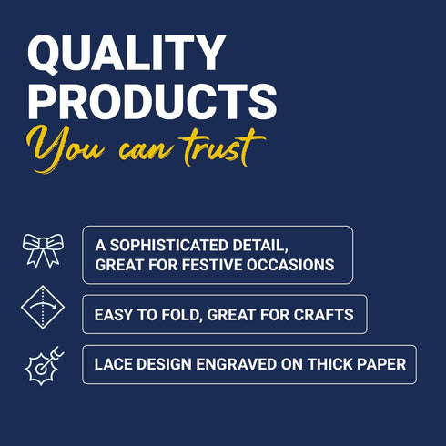 Royal Lace Fine Quality Paper Products, Medallion Lace Round Paper Doilies, 4-Inch, White, 1 Piece, Pack of 40 each...