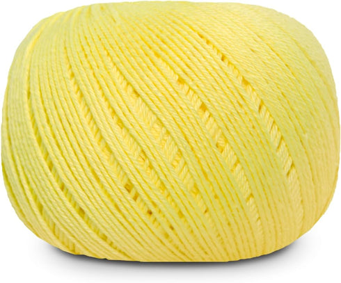 Circulo Amigurumi Yarn, 100% Mercerized Brazilian Virgin Cotton - Cotton Yarn for Crocheting and Knitting, Soft Yarn, Yellow Yarn Art - Sport Weig...