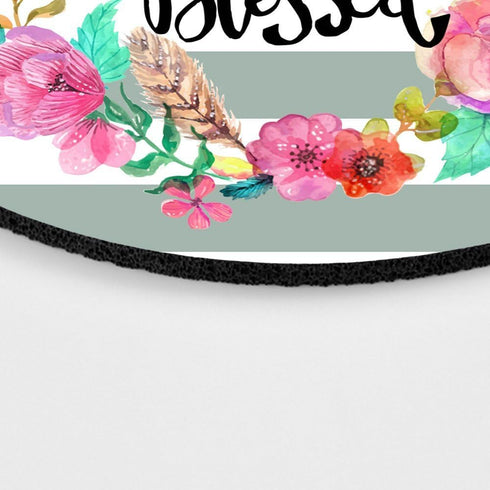 Whimsical Quote Mousepad Thankful Grateful - Mousepad Mat Personalized Quote Office Decor Desk Accessories mousepad Rubber...