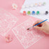 GORGECRAFT 6x6 2Pcs Large Rose Stencils Floral Design Stencil Roses Flower Reusable Plastic Templates Drawing for Wall Painting Drawing Stencil Se...
