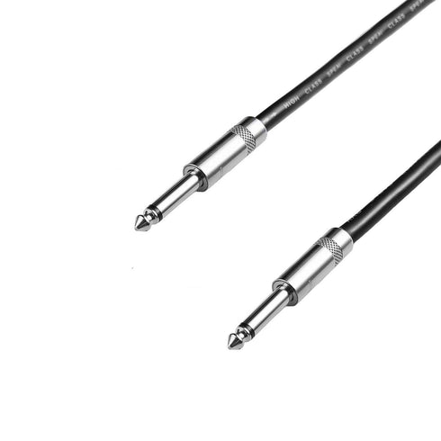 2Pcs 3 Feet Professional 1/4" to 1/4" Speaker Cables, Pair 3 ft 12 Gauge 1/4 Male Inch Audio Amplifier Connection Heavy Duty Cord Wire...
