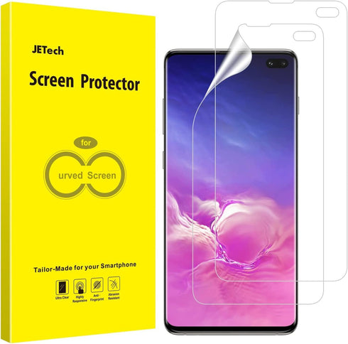 JETech Screen Protector for Samsung Galaxy S10 Plus S10+, TPU Ultra HD Film, Case Friendly, 2-Pack...