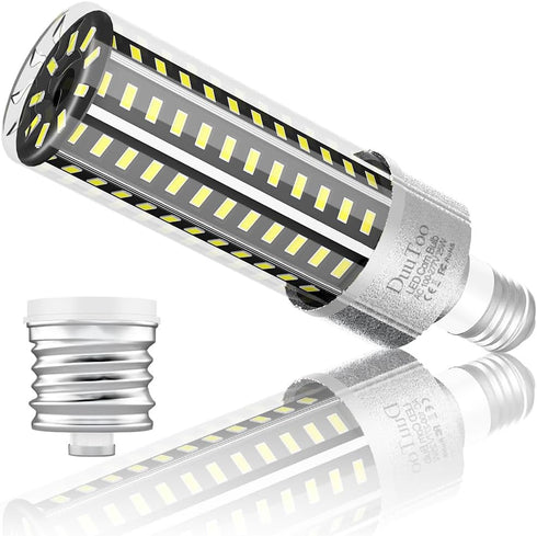 250Watts Equivalent E26 LED Corn Light Bulb 25W 3287Lumens 6000K Daylight Lamp Bulbs E39 Mogul Base Adapter AC100-277V Large Area Lighting Fixture...