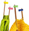 4 PCS Knitting Stitch Stoppers, Colorful Needle Point Protectors?Spring Needle Stopper?Knitting Gifts?Knitting & Crochet Supplies?Knitting Accesso...