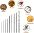 Precision Pin Vise Hand Drill with 25pcs Micro Twist Drill Bits Set (0.5-3.0mm) Mini Hand Drill Rotary Tool for PCB,Metal,Wood,Jewelry,Plastic,Res...