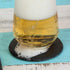 Slate Stone Drink Coasters - Set of 5 Square Black Natural Edge Stone Drink Coasters for Bar and Home- 4" x 4"...