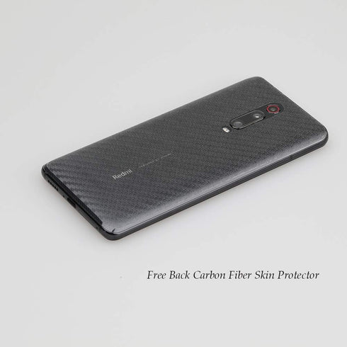Ibywind Screen Protector For Xiaomi Mi 9T/Redmi K20/K20 Pro,with 2Pcs Tempered Glass,1Pc Camera Lens Protector,1Pc Backing Carbon Fiber Film [Fing...