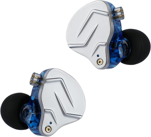 Linsoul KZ ZSN Pro Dual Driver 1BA+1DD Hybrid Metal Earphones HiFi in-Ear Monitor with Detachable Recessed 2Pin Cable, Zin Alloy Panel (Without Mi...