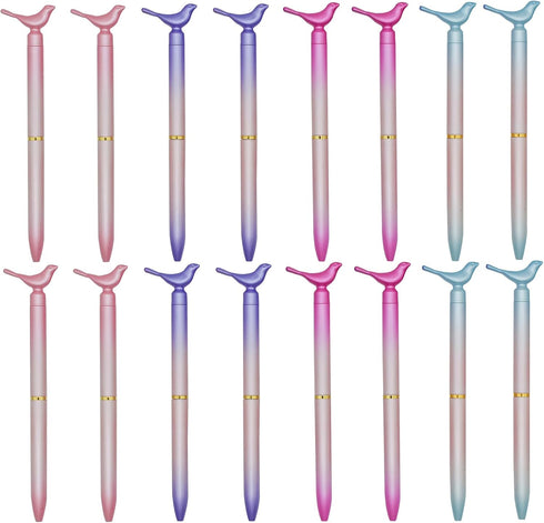 Maydahui 24 PCS Colourful Bird Ballpoint Pens Retractable Pigeon Pen Novelty Pens Fresh Style Black Ink for School Office Home Party...