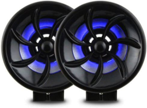 Fydun Motorcycle Speaker 12V Speaker for Audio Music Amplifier High Power Loudspeaker with Light Effect Plug and Play...