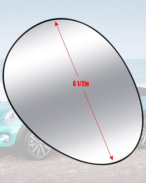 Driver Left Side Mirror Heated Glass Fit for Mini Cooper 2007-2015 Replace 51169803193 51162755625, Car Rearview Mirror Glass, Left Side Heated Re...