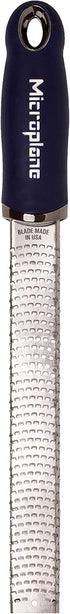 Microplane Premium Citrus Zester and Parmesan Grater (Dark Blue) - Blade Made in the USA...
