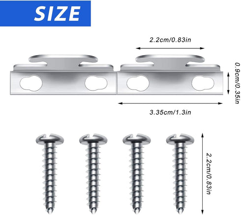 Funrous Curtain Rod Bracket Curtain Hooks Accessories Spreader Wall Bracket Hooks Adjustable Curtain Rod Sets with Screws for Home Kitchen Supplie...