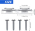 Funrous Curtain Rod Bracket Curtain Hooks Accessories Spreader Wall Bracket Hooks Adjustable Curtain Rod Sets with Screws for Home Kitchen Supplie...