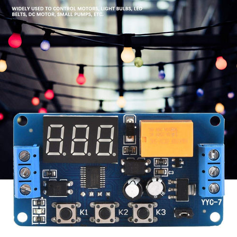 Timer Control Relay, 3V 3.7V 4.5v 5v 6v 7.4V Adjustable Cycle Time Delay Switch Module for Automotive and Lamp Accessory Applications......