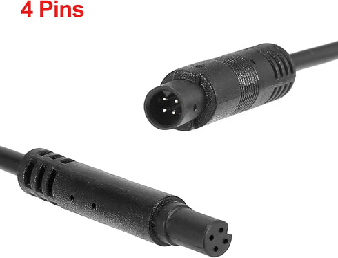 X AUTOHAUX 4 Pin 13ft 4m Backup Camera Extension Cable Dash Camera Cord...