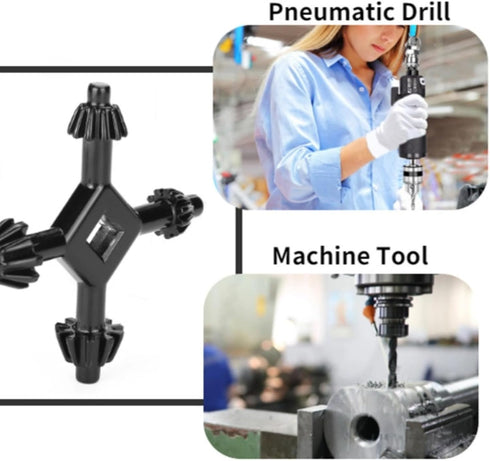 4 in 1 Drills Chuck Key 4 Way Multifunctional Steel Fit Handheld Universal Chuck Key Power Drilling Tool for Most Drills and Power Tools...