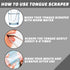 Tongue Scrapers for Adults & Kids Pack of 2 Metal Tongue Scrapers for Fresh Breath, Stainless Steel Tongue Cleaners, Tongue Scrappers, Reusable Ra...