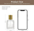 2 Pack 50ml Refillable Spray Perfume Bottles, Empty Clear Perfume Atomizer, Portable Perfume Mist Spray Bottle Travel Perfume Dispenser (50ML, Gol...