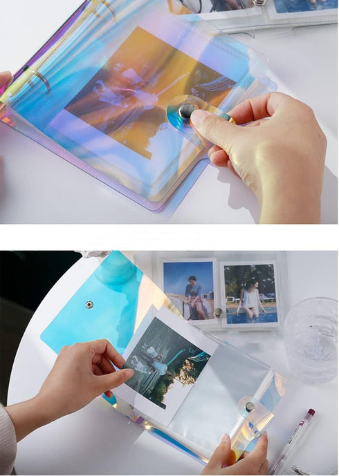 4x6 Photo Sleeves Photo Flip Book for 100 Pictures,Card Photo Sleeve Mini Photo Album,Waterproof Pocket Photo Holder, Photo Pocket for Name Card,P...