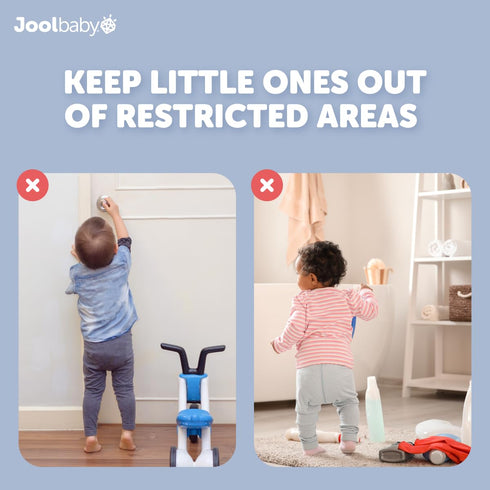 Jool Baby Door Knob Child Safety Covers (4 Pack) Prevent Kids from Opening Doors – Easy to Install...