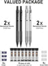 Nicpro 4 Pack Metal Mechanical Pencil Set 0.5 mm & 0.7mm with Case, Artist Pencil MP1000 with 8 Tubes HB & 2B Lead Refill, 3 Eraser, 9 Eraser Refi...