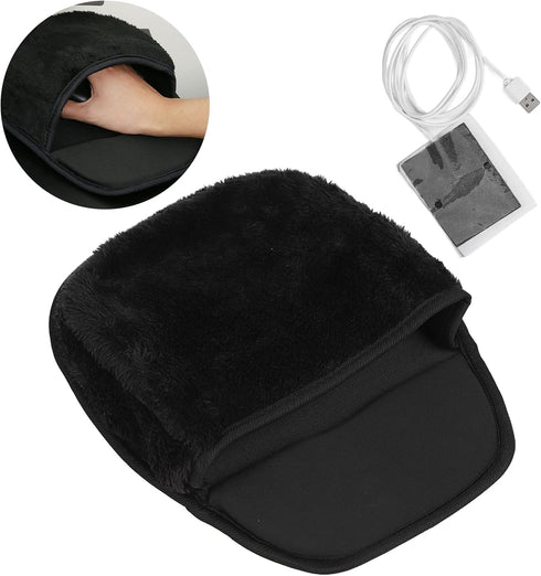 ZJchao Heated Pad, Hand Warmer Pad Office Mousepad USB Heated Computer Pad Hand Warmers Hand Warmer Roomy Hand Warming Pad Desk Accessories for Me...