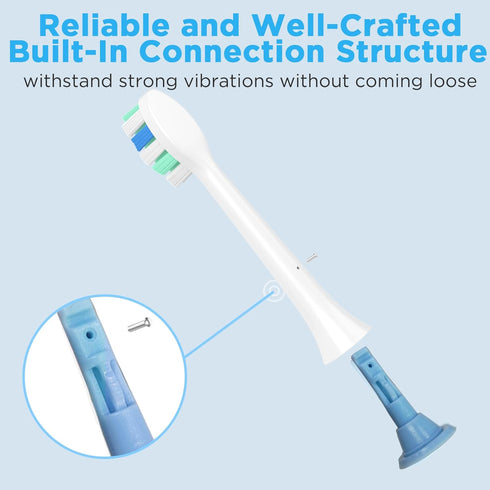 Replacement Toothbrush Heads for Philips Sonicare Replacement Heads, Brush Head Compatible with Phillips Sonic Care Electric Toothbrush C2, 4100 (...