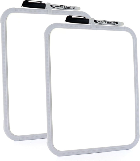 8.5" X 11" Dry Erase Board with Marker Sturdy Frame Mount Horizontally or Vertically Helps You to get Organised Perfect for Home or Office (Pack o...