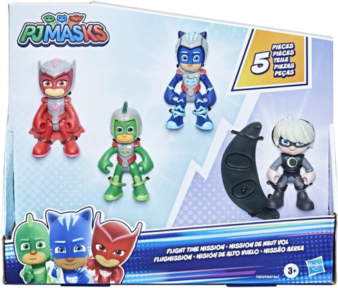 PJ Masks Flight Time Mission Action Figure Set, Preschool Toy for Kids Ages 3 and Up, includes 4 Action Figures and 1 Accessory...