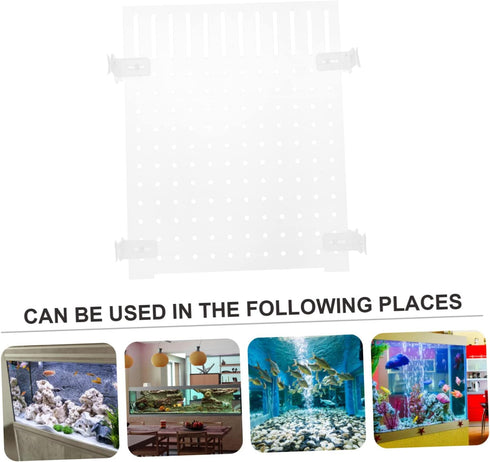Fish Tank Board Fish Tank Separator 10 Gallon Fish Tank Betta Fish Tank with Divider Flapper Accessories Portable Fish Tank Divider Acrylic Decora...