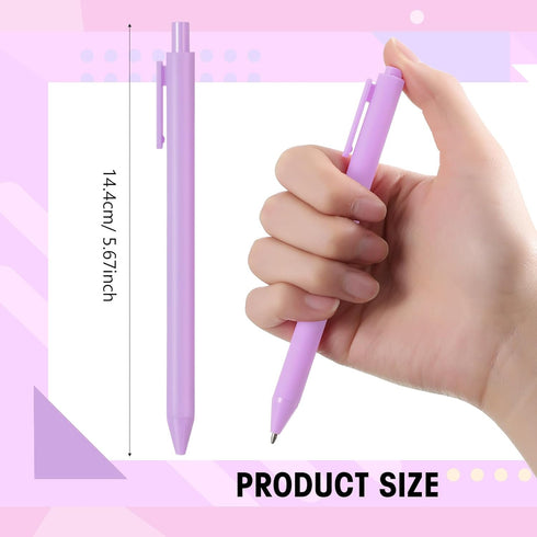 Fulmoon 50 Pcs Ballpoint Pens Bulk Retractable Comfortable Writing Pens Cute Back to School Supplies in Medium Point 1.0 mm for Teacher Student Br...
