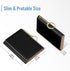 Women's Leather Wallet, RFID Blocking, Small Slim Trifold Wallet with 7 Card Slots & ID Window (Black)...