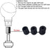Abfer Short Shift Knob Car Gear Shifter Knobs Metal Shifting Stick Lever Handle Replace Fit Most Automatic Manual Transmission Vehicle (Silver)...